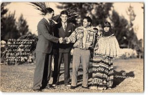 RPPC Boxer Max Schmeling WL Stribling Osceola Seminole 1932 Miami, FL Rare Photo