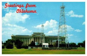 Postcard OIL WELL SCENE Oklahoma City Oklahoma OK AR9970