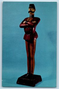 1960 Newark New Jersey Postcard Museum Washington Street Cigar Store Figure