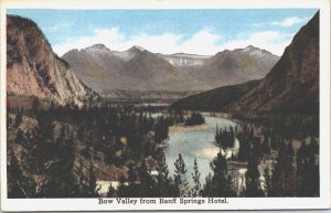 Canada Bow Valley From Banff Springs Hotel Vintage Postcard 09.25