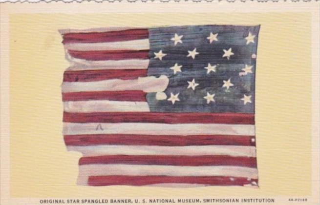 Original Star Spangled banner U S National Museum Smithsonian Institution Cur...