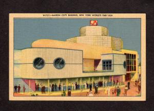 NY Maison Coty Building New York World's Fair Worlds 1939 Linen Postcard NYC