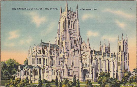 The Cathedral Of St John The Divine New York City 1940