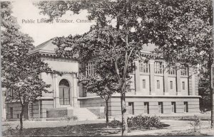 Windsor Ontario Public Library ON Unused Postcard H58