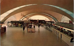 Interior View of Airport Terminal Building Lambert St. Louis MO Postcard PC295