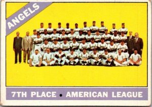 1966 Topps Baseball Card 1965 California Angels sk3005