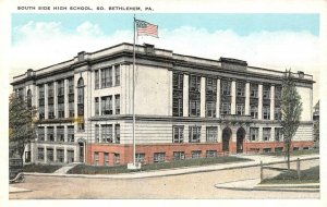 SOUTH BETHLEHEM, PA Pennsylvania  SOUTH SIDE HIGH SCHOOL  c1920's Postcard