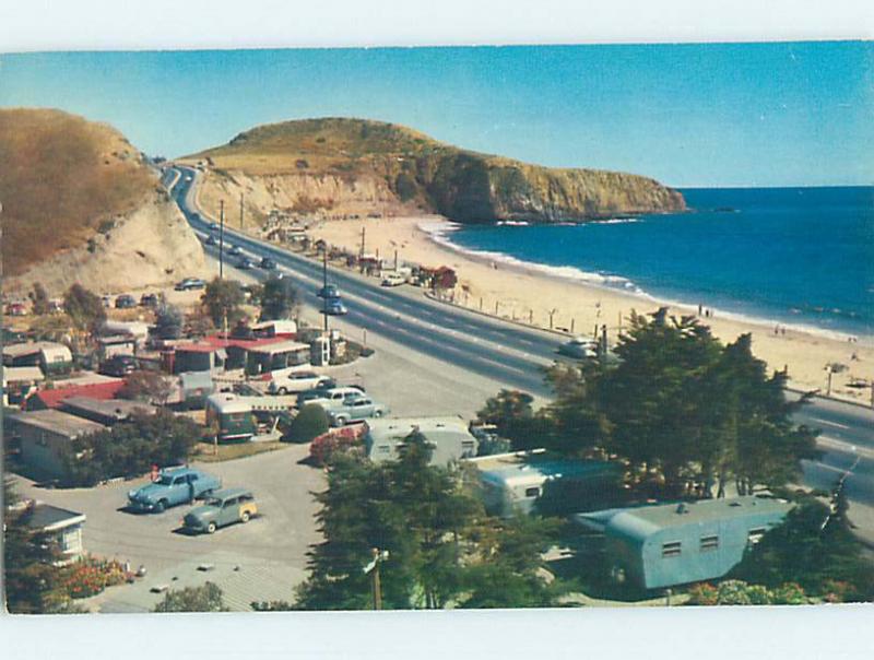 Pre-1980 BEACH SCENE Between Newport Harbor & Laguna Beach California CA AE9227