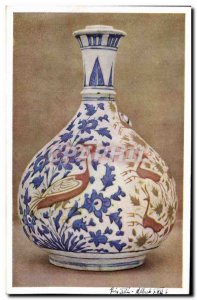 Old Postcard Faincerie Faience Earthenware bottle Persian Victoria and Albert...