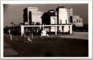 Long Beach CA-California, Beach & Municipal Auditorium RPPC Real Photo Postcard