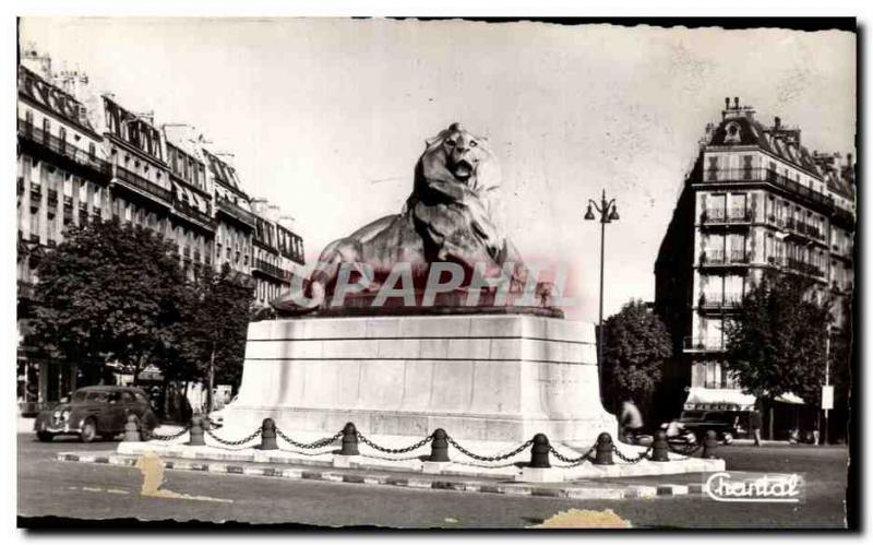 Old Postcard Paris The Lion of Belfort