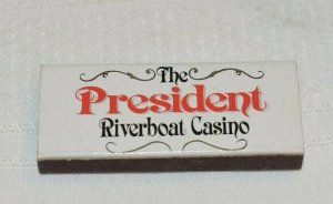 The President Riverboat Casino Davenport Iowa Matchbox