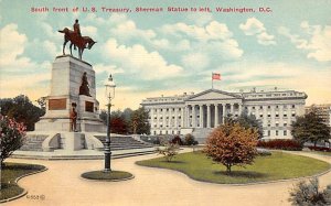 Gen Willian T Sherman Statue, Union Leader, Civil War US Treasury, Washington...
