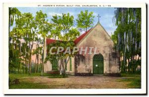 Postcard Old St Andrew & # 39s Parish Built Charleston S C