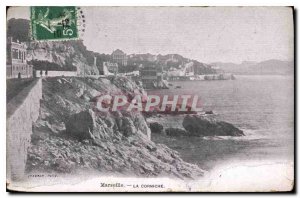 Postcard Old Marseille Corniche