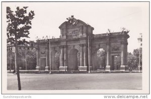 Spain Madrid Puerta de Alcala Alcala Doorway Real Photo