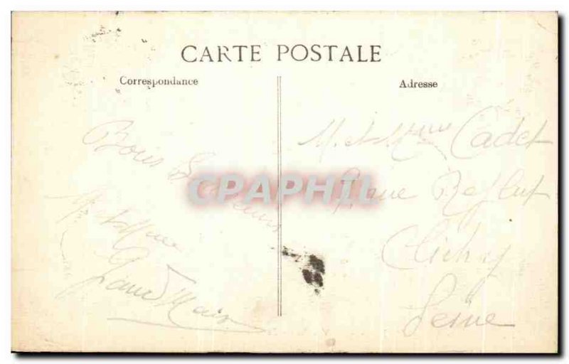 Old Postcard the Malmaison Chateau le Foyer