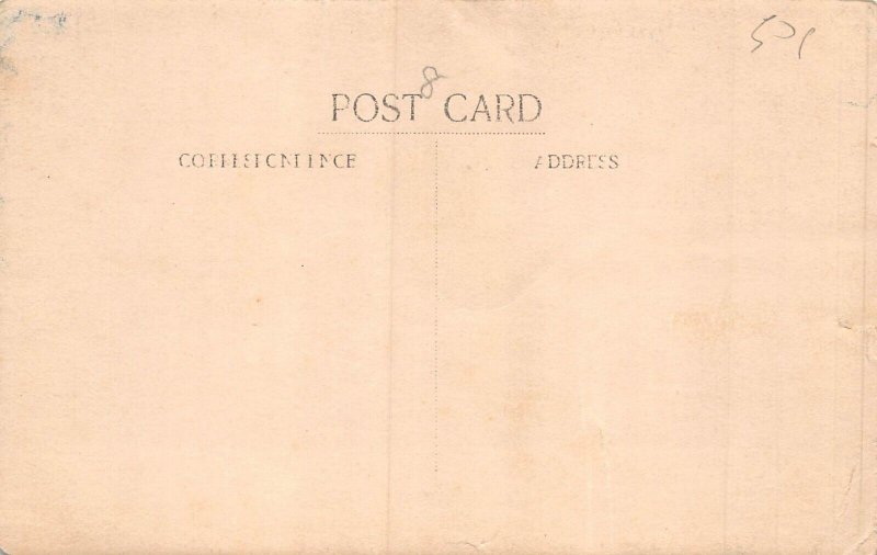 L040 Carpenter shed building social history real photo postcard