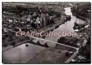 Postcard Modern Sarthe Solesmes Abbaye Saint Pierre on the banks of the Sarth...