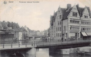 Belgium 1907 Gand Anciennes Maisons Flamandes vintage postcard