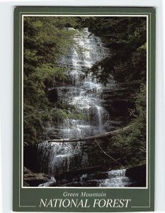 Postcard Green Mountain National Forest, Lye Brook Falls, Manchester, Vermont