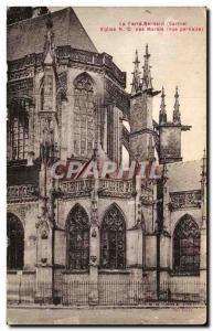 Old Postcard La Ferte Bernard Church Swamp