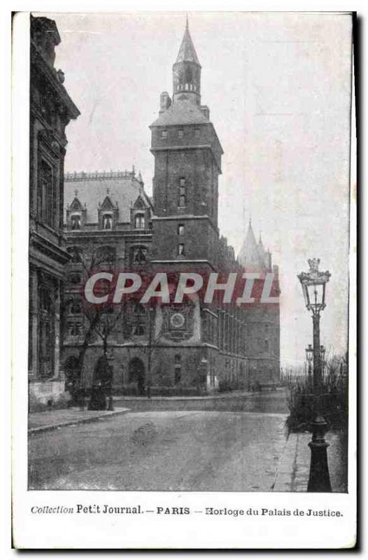 Postcard Old Clock Paris Courthouse