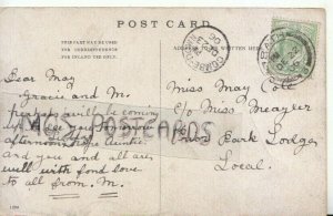 Genealogy Postcard - Cole - Prior Bank Lodge, Bath, Somerset - Ref. R140