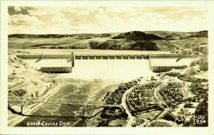 RPPC Grand Coulee Dam Columbia River Washington Real Photo Postcard