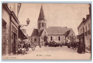 Bléré Indre-et-Loire France Postcard The Church c1910 Antique Unposted