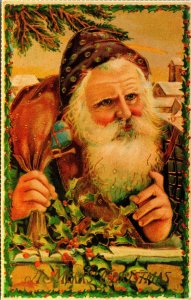 VINTAGE POSTCARD REPLICA REPRODUCTION SANTA CLAUS REPRO MERRIMACK SERIES NO. 1