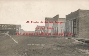 MT, Shelby, Montana, RPPC, Main Street, Business Area, Witteberg Photo