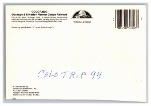 Postcard CO Durango & Silverton Narrow Gauge Railroad Continental Card