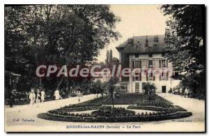 Old Postcard Brides les Bains Savoy Park