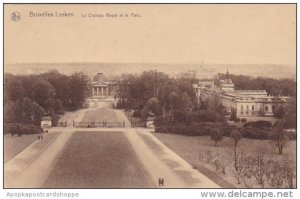 Belgium Brussels Bruxelles Laeked Le Chateau Royal Et Le Parc