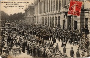 CPA PARIS Funerailles de M. CHAUCHARD 1909 les intimes du defunt (1243727)