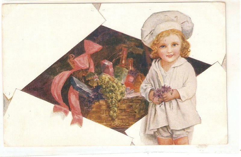 Chantecler. Little boy. The Cook Nice vintage Spanish postcard