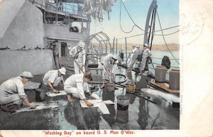 Washing Day US Man O'War 1909 