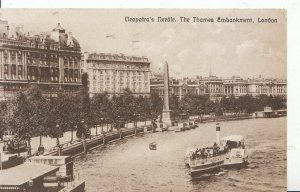 London Postcard - Cleopatra's Needle - The Thames Embankment - Ref ZZ4637