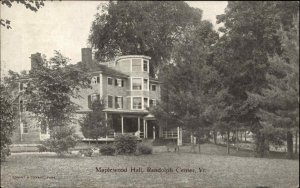 Randolph Center Vermont VT Maplewood Hall 1900s-10s Postcard