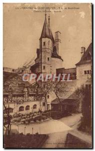 Old Postcard Chateau de la rochepot Talvan Walkway Stables
