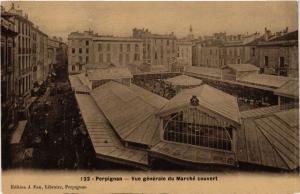 CPA PERPIGNAN Vue gÃ©nÃ©rale du MarchÃ© couvert (375952)