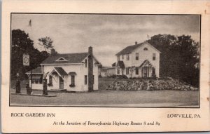 Rock Garden Inn Lowville Pennsylvania Vintage Postcard C052