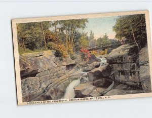 Postcard Upper Falls Of The Ammonoosuc, Bretton Woods, White Mts., New Hampshire