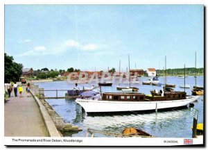 Modern Postcard The Promenade and River Deben Woodbridge