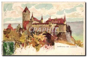 Switzerland Old Postcard Chateau de Lucens