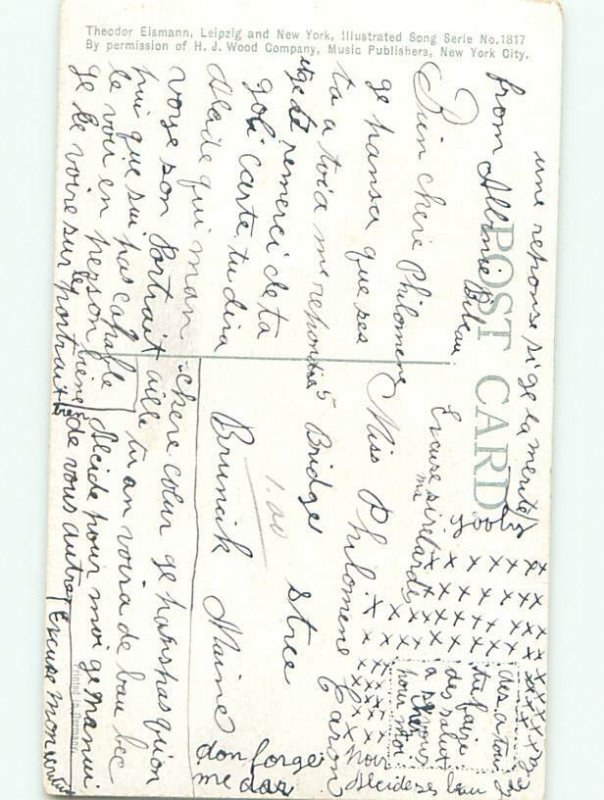 Divided-Back PRETTY WOMAN Risque Interest Postcard AA7854