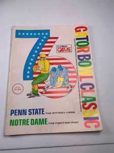 Penn State Nittany Lions Notre Dame Fighting Irish 1976 Gator Bowl Program