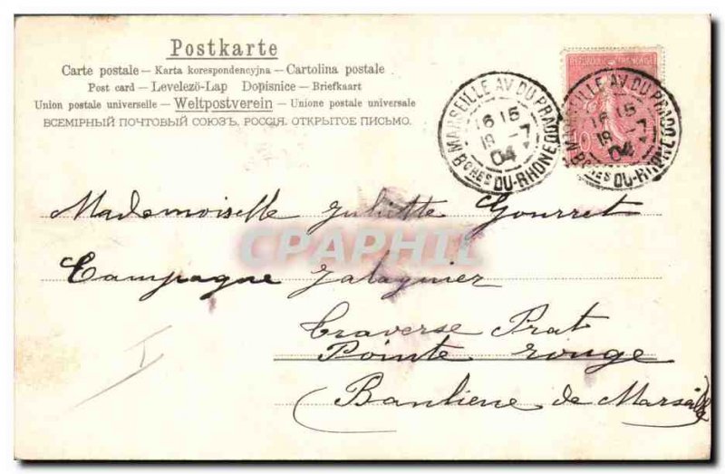 Old Postcard Fantasy Children Doll