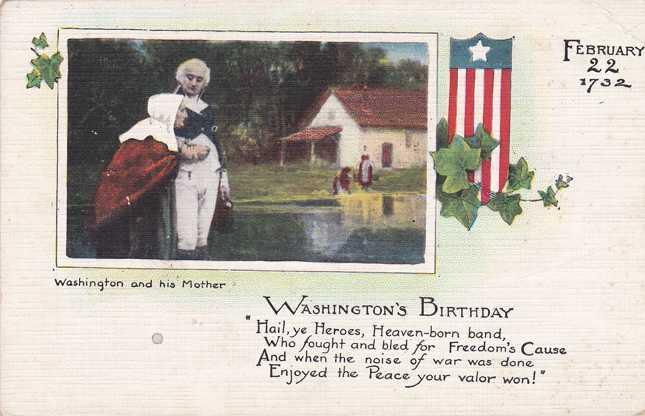 President Washington's Brithday with His Mother - DB